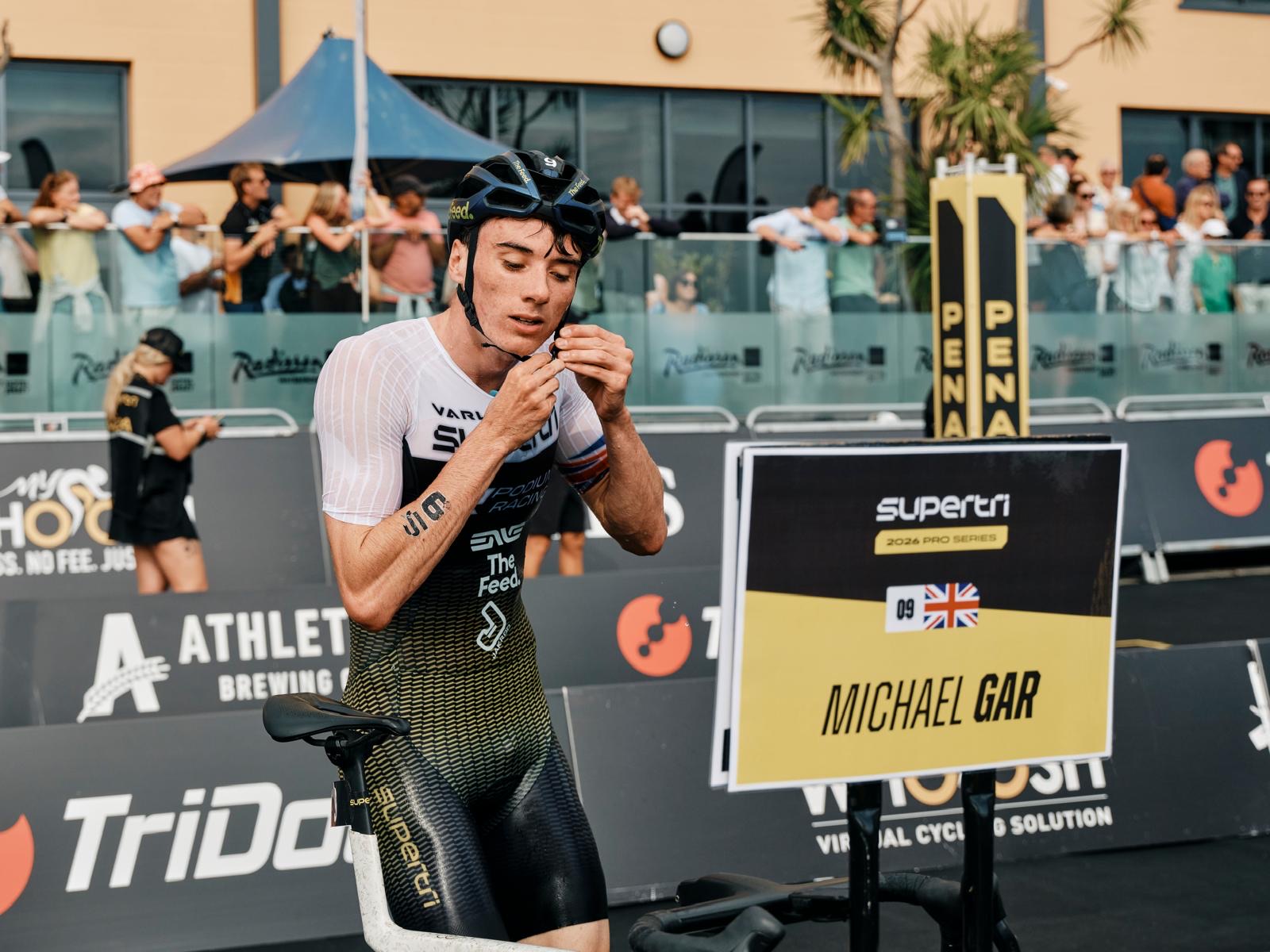 Michael Gar taking on nutrition in transition at supertri Jersey